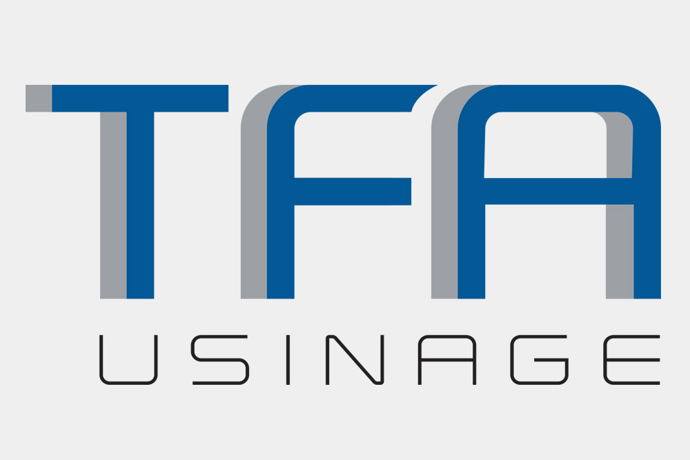 création logo TFA usinage Locqueltas