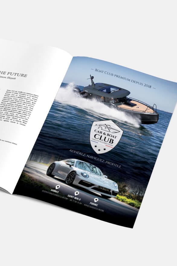 Edition publicité magazine car and boat vannes